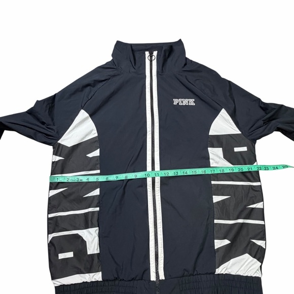 VS PINK Navy Blue, Black & White Anorak Windbreaker - Size XS - Picture 12 of 15